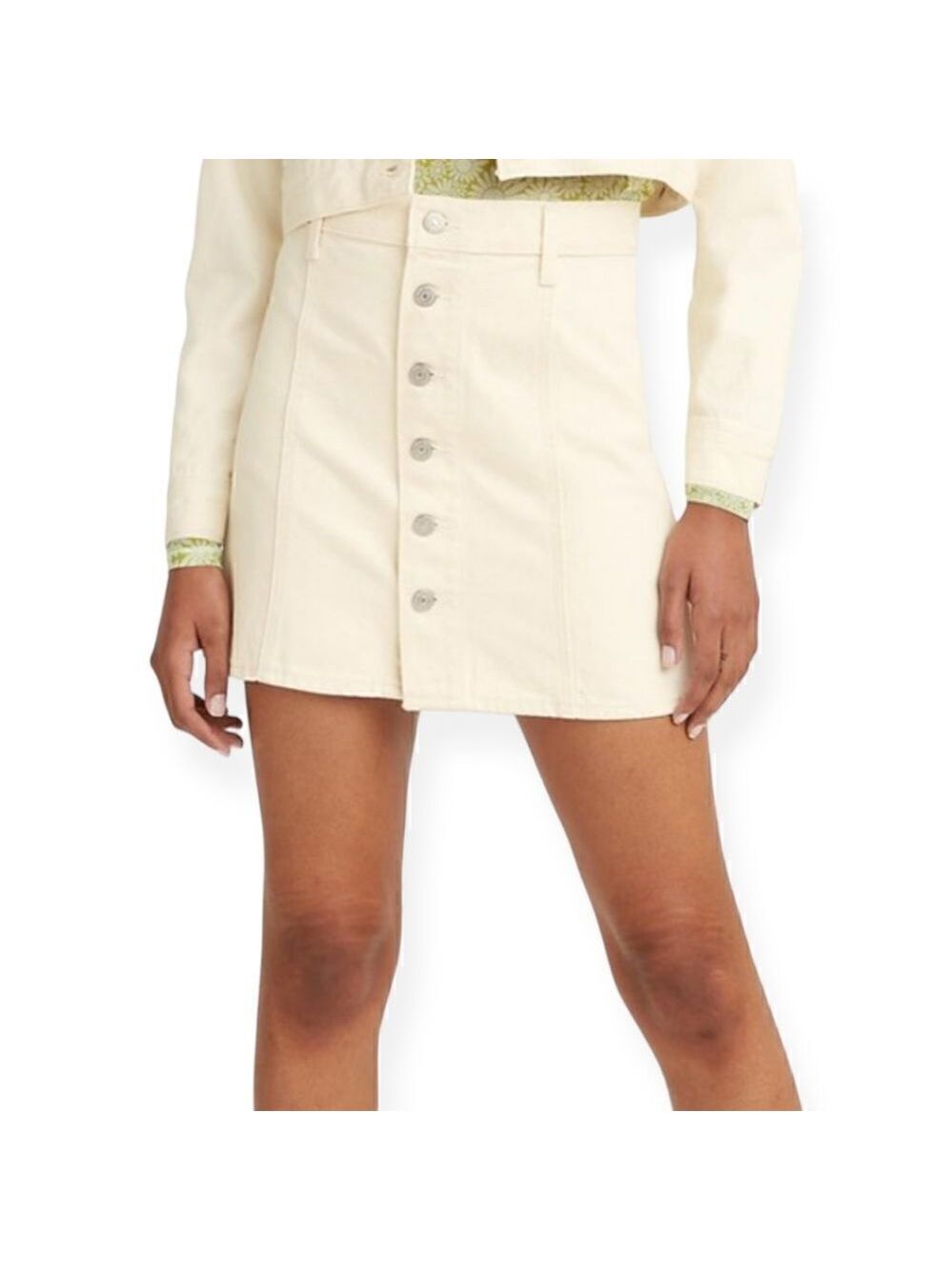 Levi's A Line Button- Up Mini Skirt Size 32